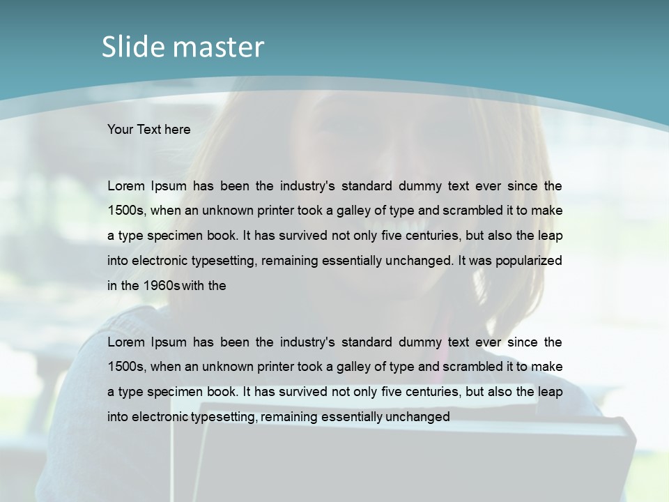 Stadium Girl Woman PowerPoint Template