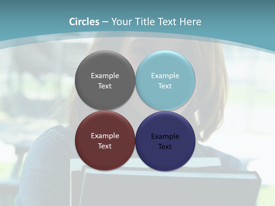 Stadium Girl Woman PowerPoint Template