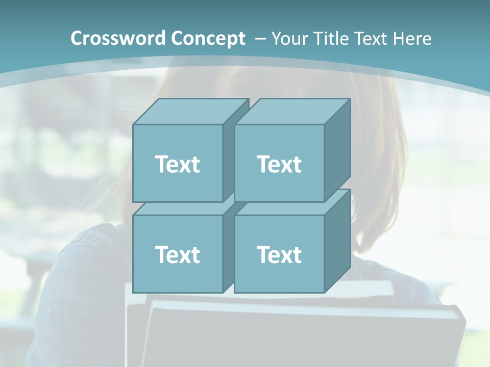 Stadium Girl Woman PowerPoint Template