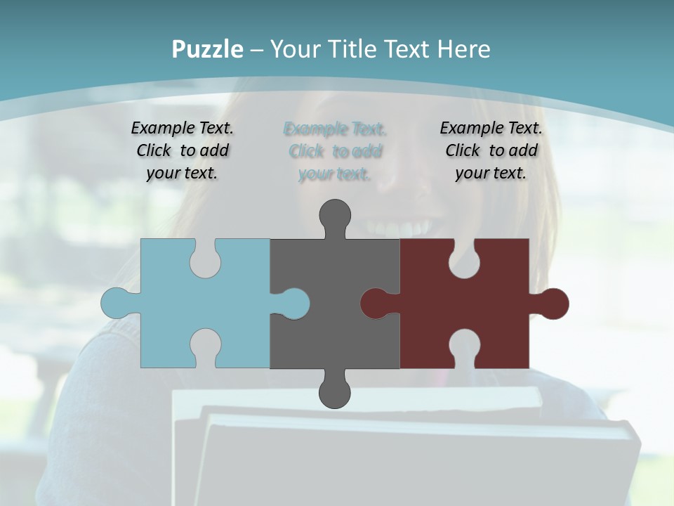 Stadium Girl Woman PowerPoint Template