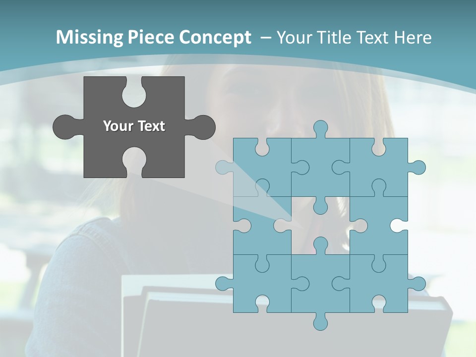 Stadium Girl Woman PowerPoint Template