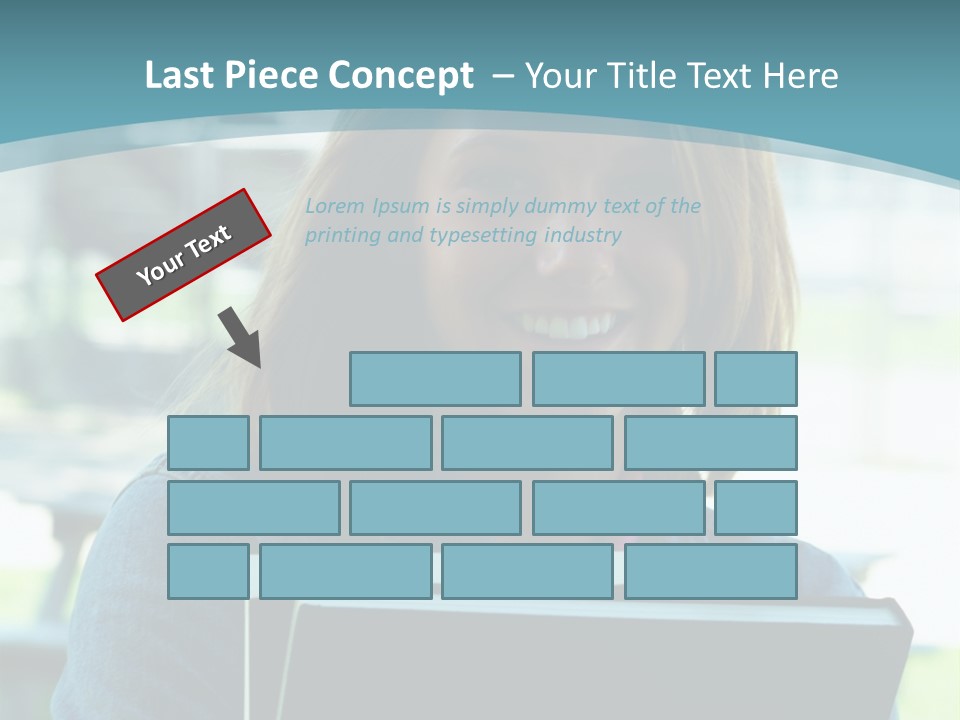 Stadium Girl Woman PowerPoint Template