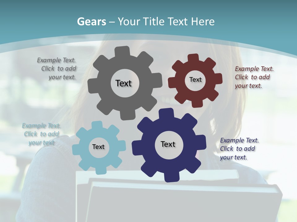 Stadium Girl Woman PowerPoint Template