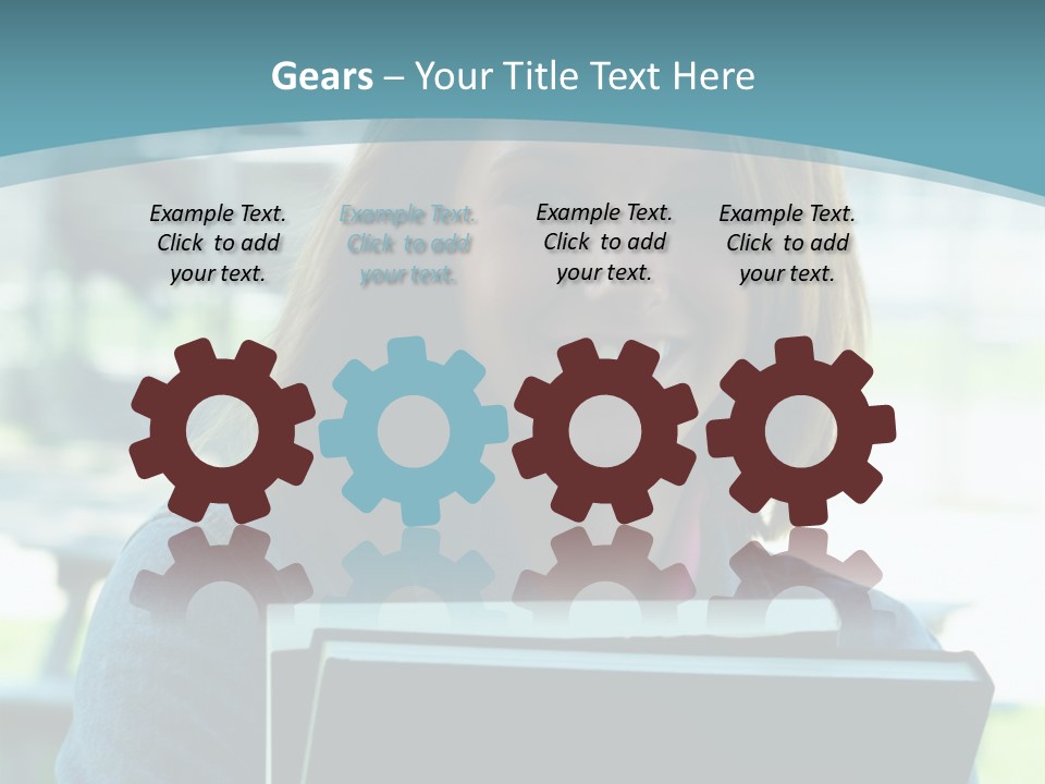 Stadium Girl Woman PowerPoint Template