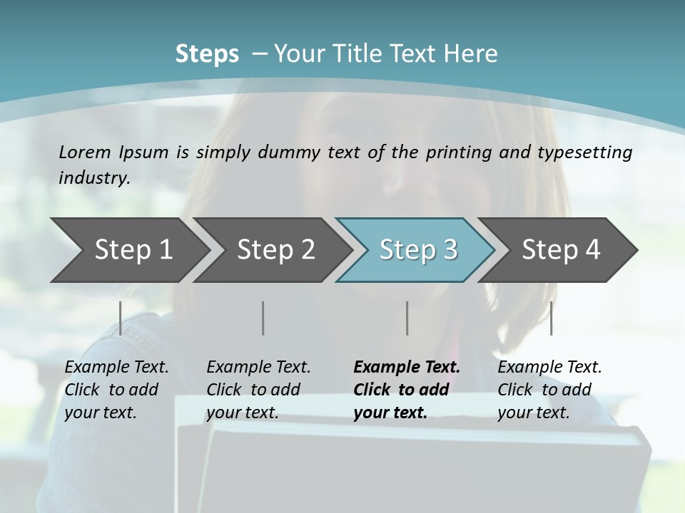 Stadium Girl Woman PowerPoint Template