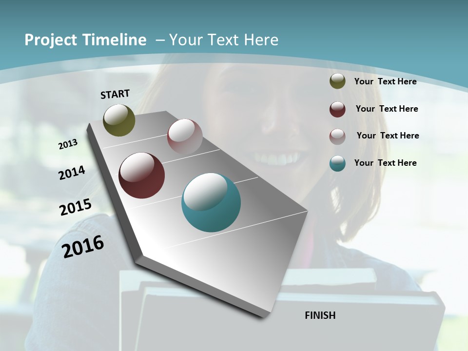 Stadium Girl Woman PowerPoint Template