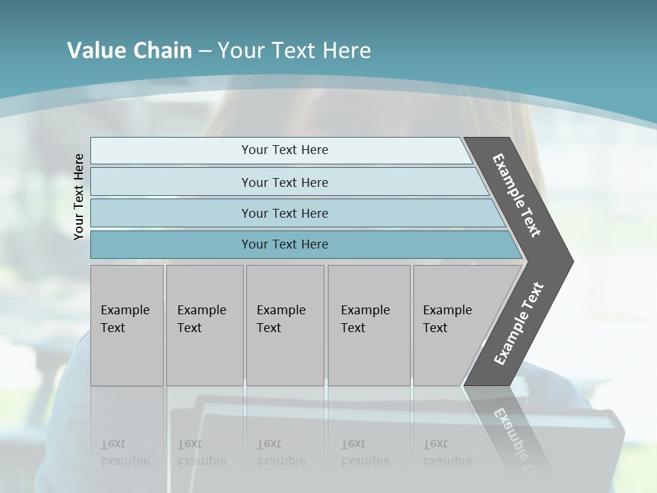 Stadium Girl Woman PowerPoint Template