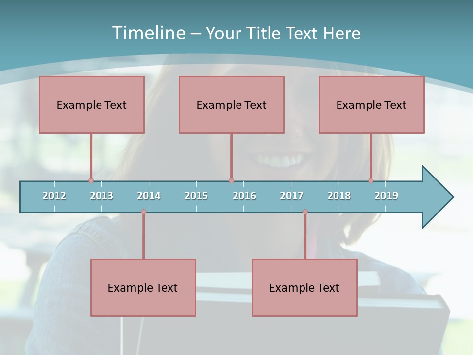 Stadium Girl Woman PowerPoint Template