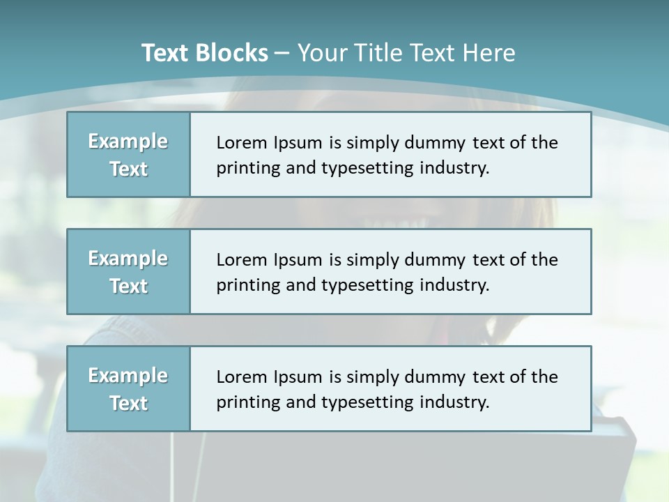 Stadium Girl Woman PowerPoint Template