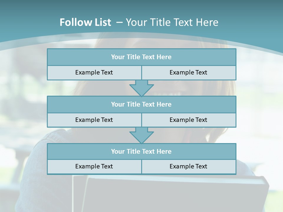 Stadium Girl Woman PowerPoint Template