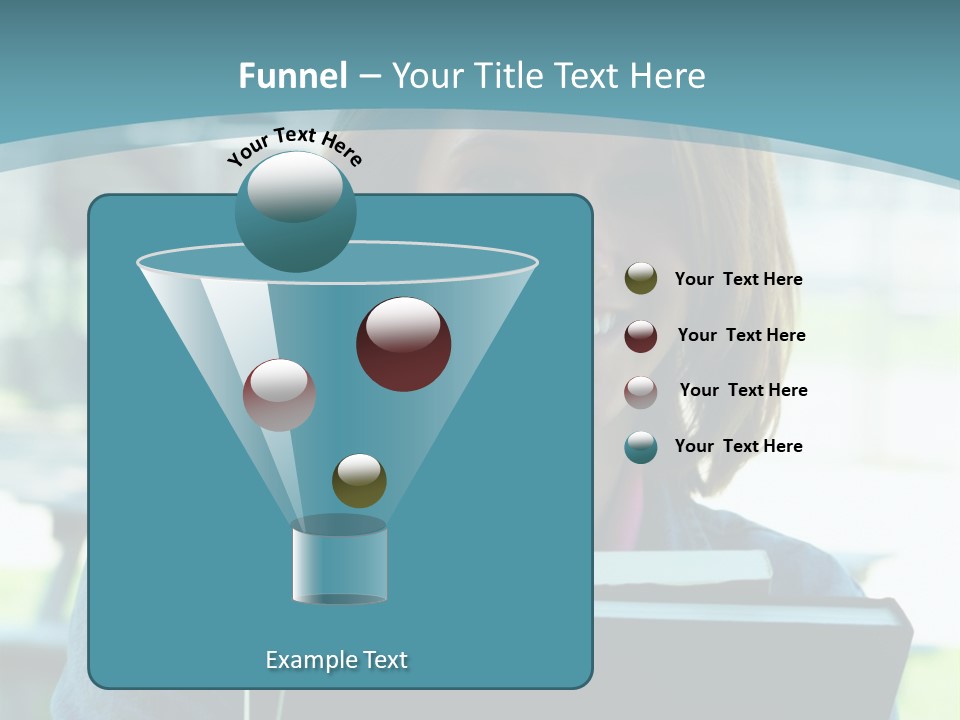 Stadium Girl Woman PowerPoint Template