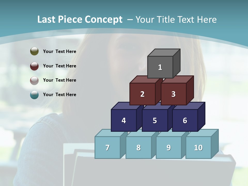 Stadium Girl Woman PowerPoint Template