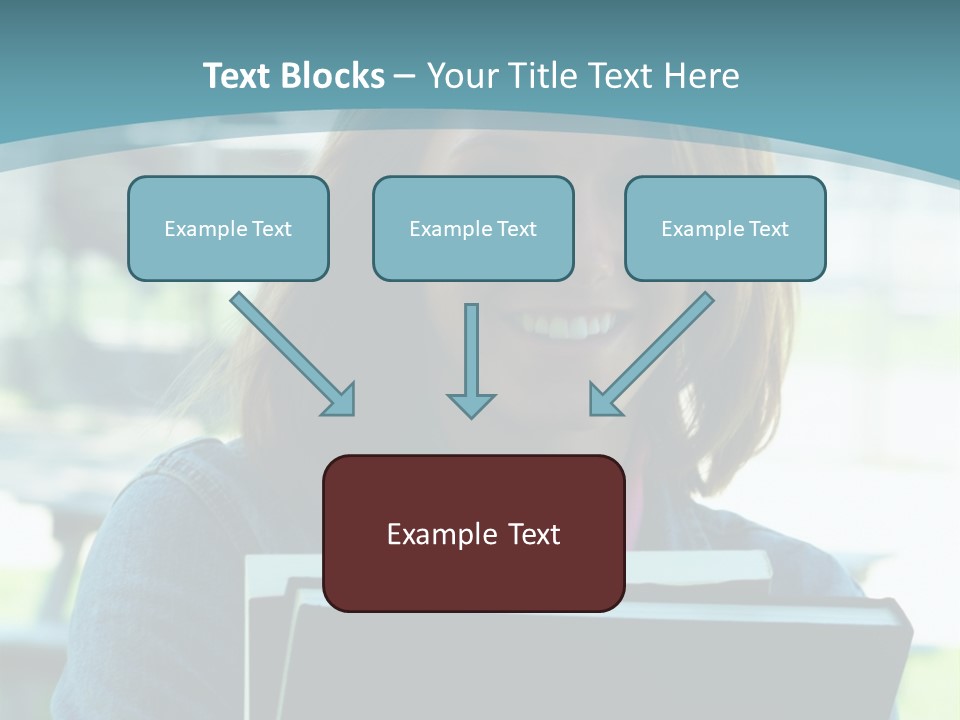 Stadium Girl Woman PowerPoint Template