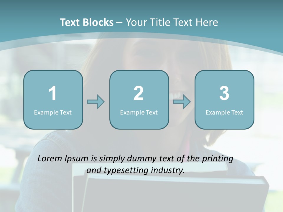 Stadium Girl Woman PowerPoint Template