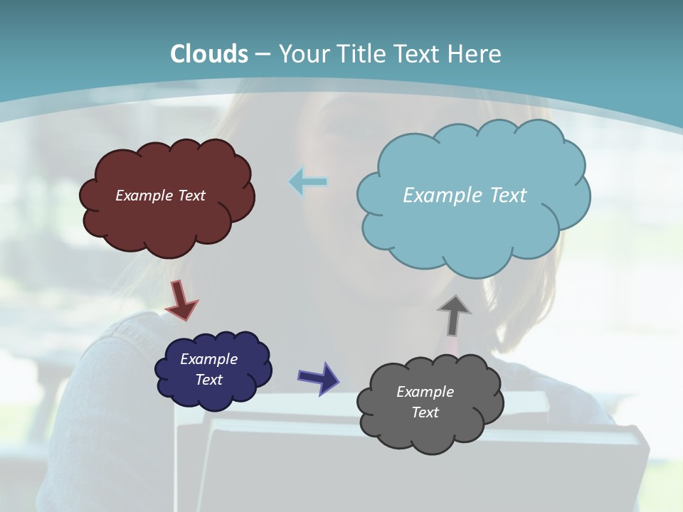 Stadium Girl Woman PowerPoint Template