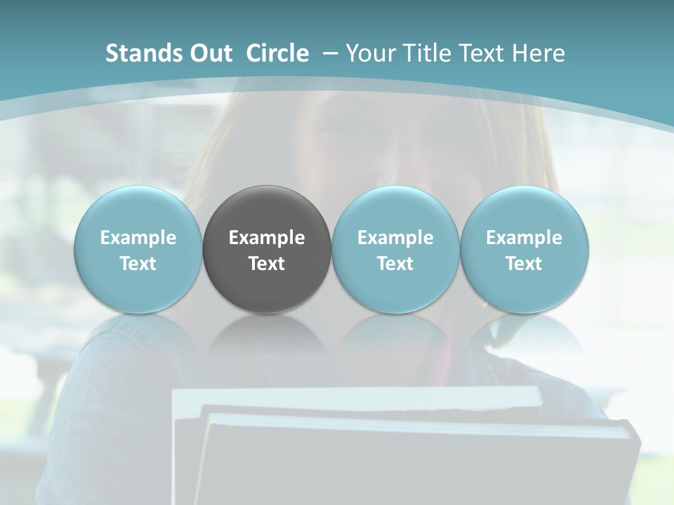 Stadium Girl Woman PowerPoint Template