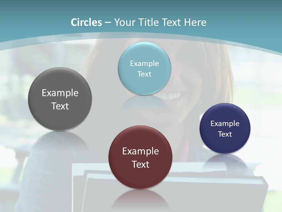 Stadium Girl Woman PowerPoint Template