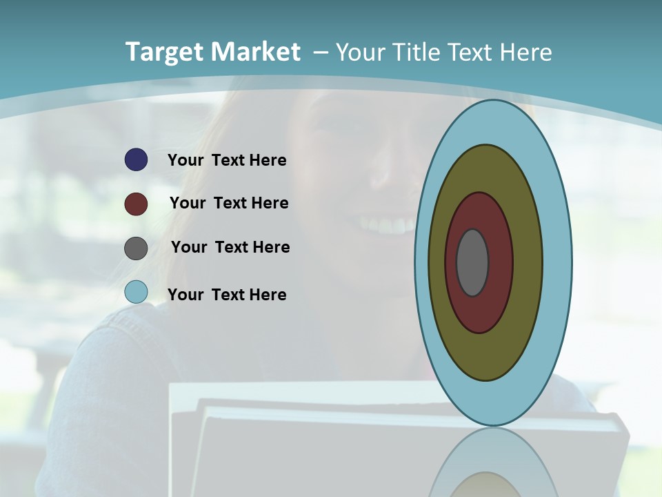 Stadium Girl Woman PowerPoint Template