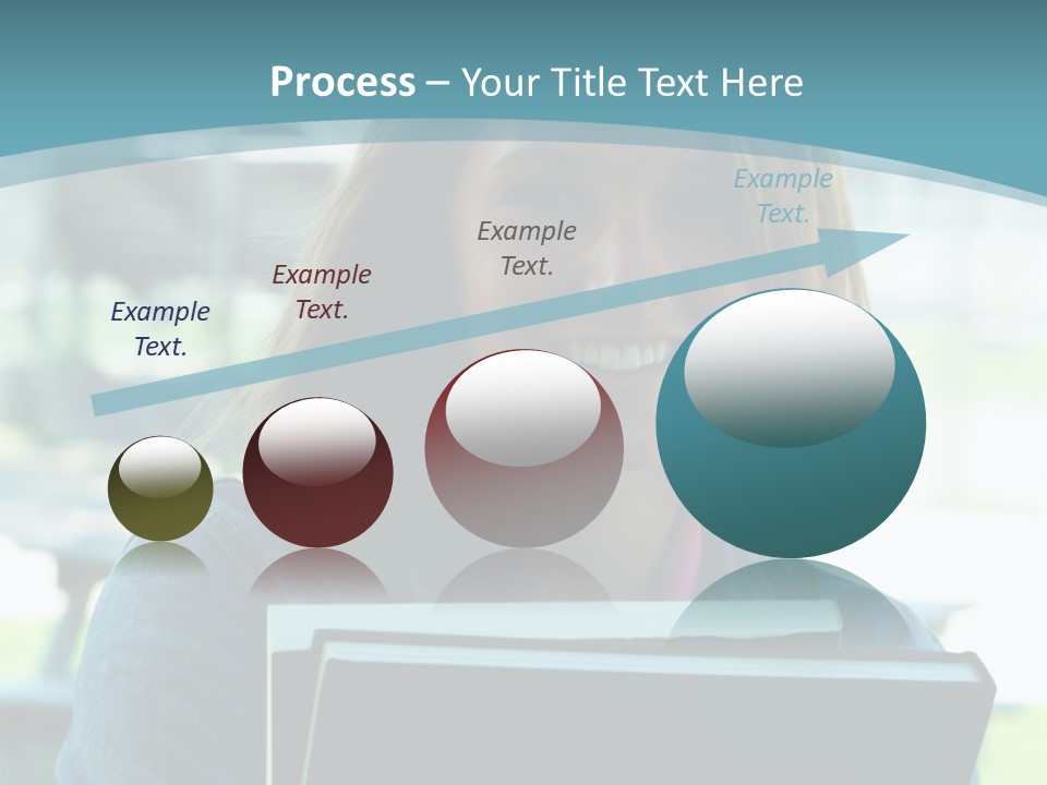 Stadium Girl Woman PowerPoint Template