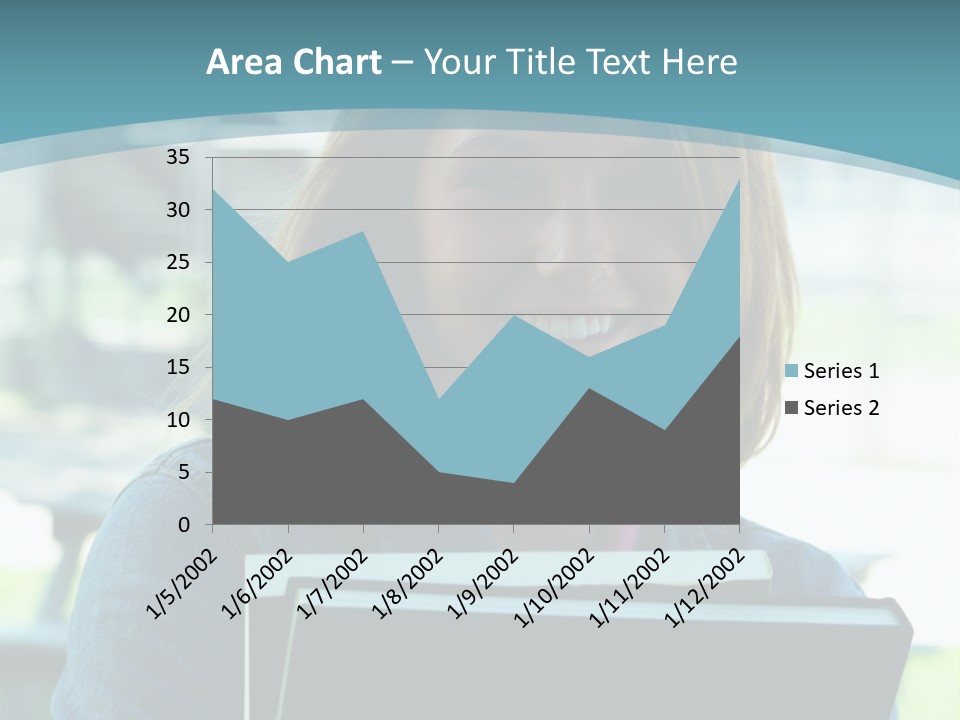 Stadium Girl Woman PowerPoint Template