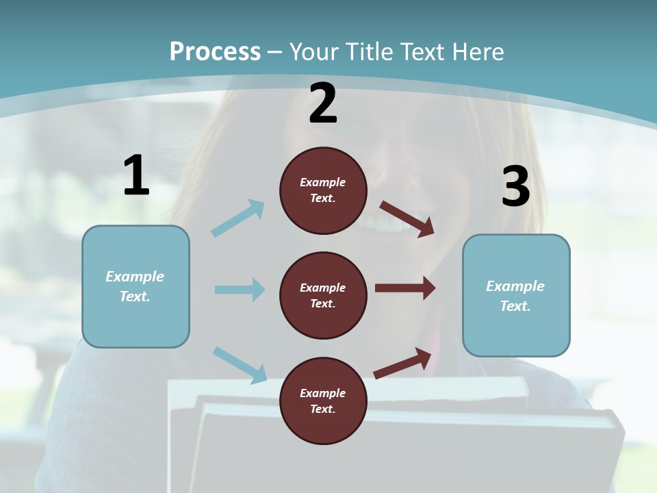 Stadium Girl Woman PowerPoint Template