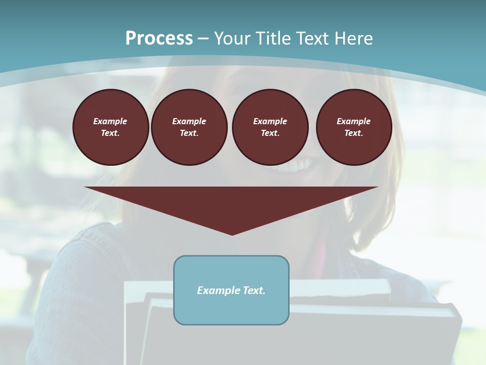 Stadium Girl Woman PowerPoint Template