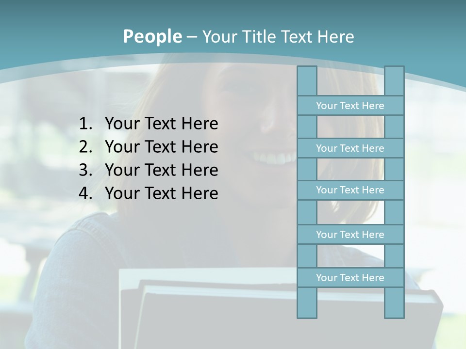 Stadium Girl Woman PowerPoint Template