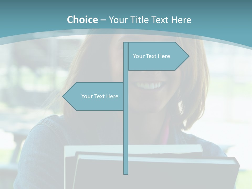 Stadium Girl Woman PowerPoint Template