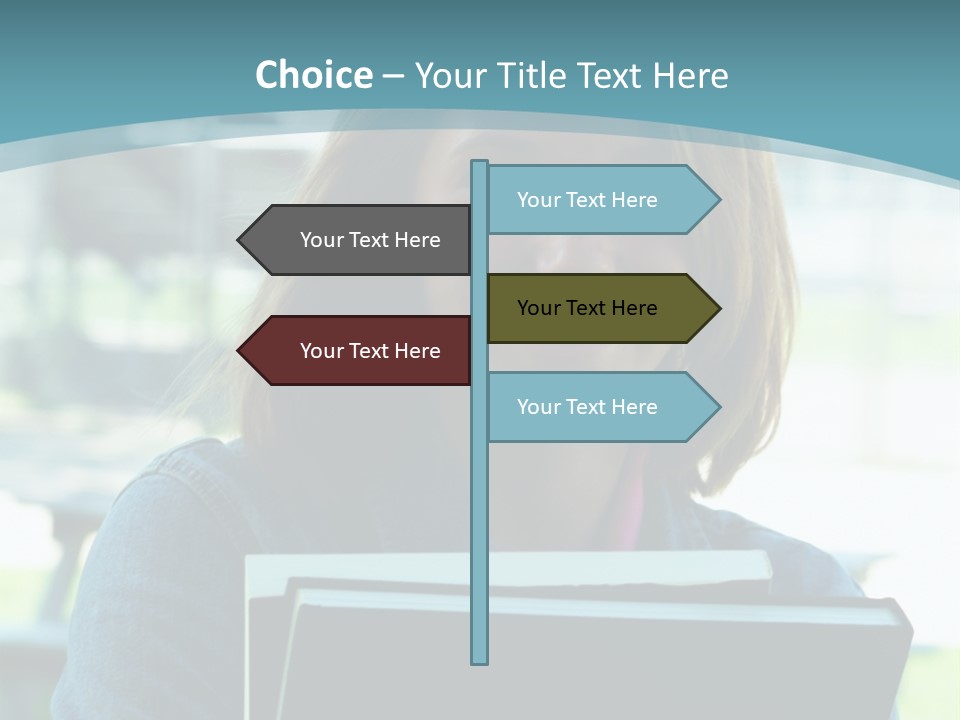 Stadium Girl Woman PowerPoint Template