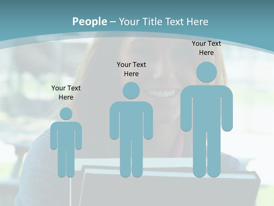 Stadium Girl Woman PowerPoint Template