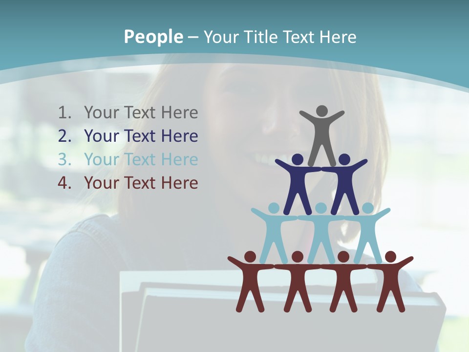 Stadium Girl Woman PowerPoint Template