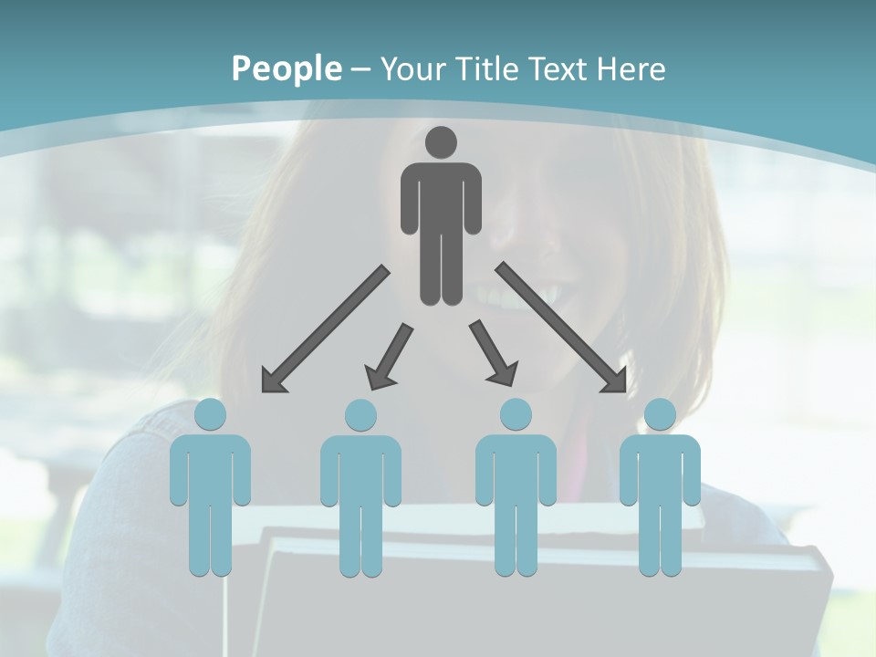 Stadium Girl Woman PowerPoint Template