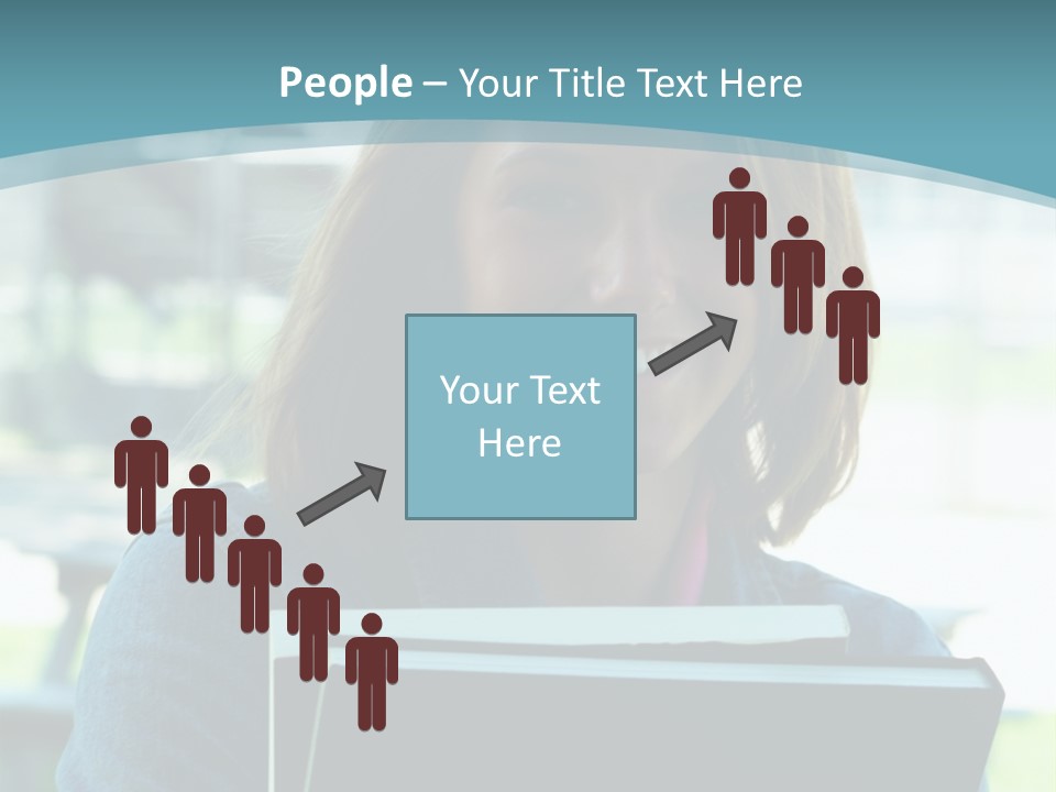 Stadium Girl Woman PowerPoint Template