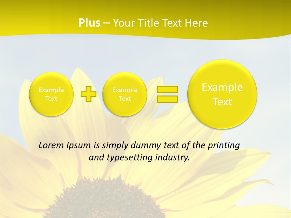 Summer Flower Cloud PowerPoint Template