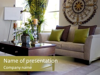 Sofa Modern Decoration PowerPoint Template