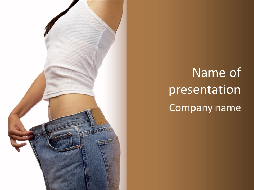 Slimming Fit Fat PowerPoint Template