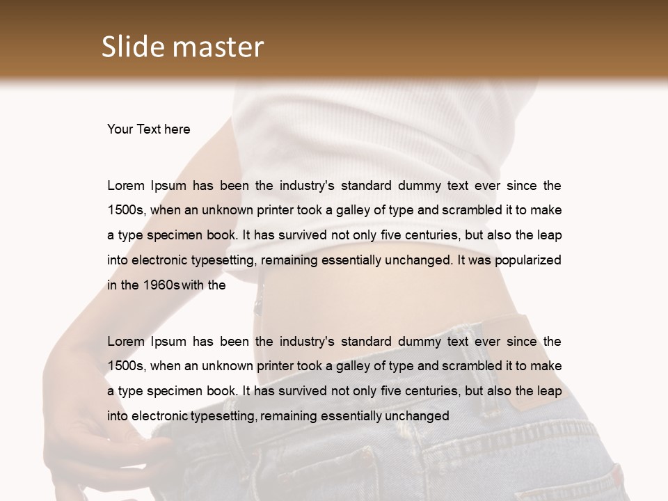 Slimming Fit Fat PowerPoint Template