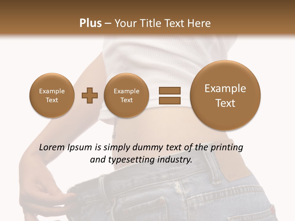 Slimming Fit Fat PowerPoint Template
