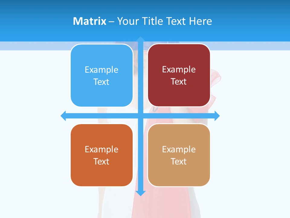 Woman White Young PowerPoint Template