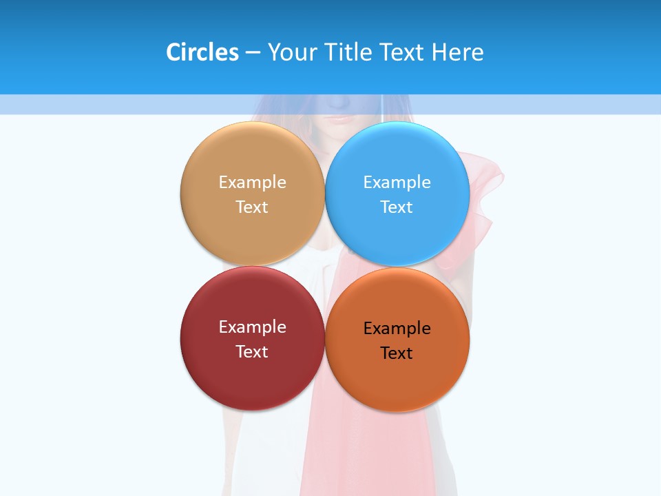 Woman White Young PowerPoint Template