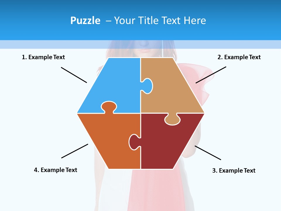 Woman White Young PowerPoint Template