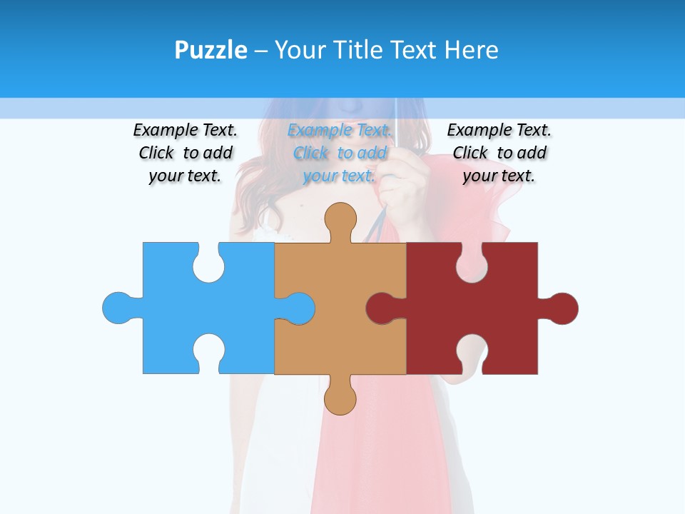 Woman White Young PowerPoint Template