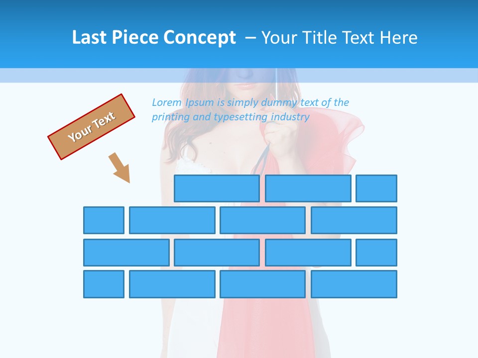 Woman White Young PowerPoint Template
