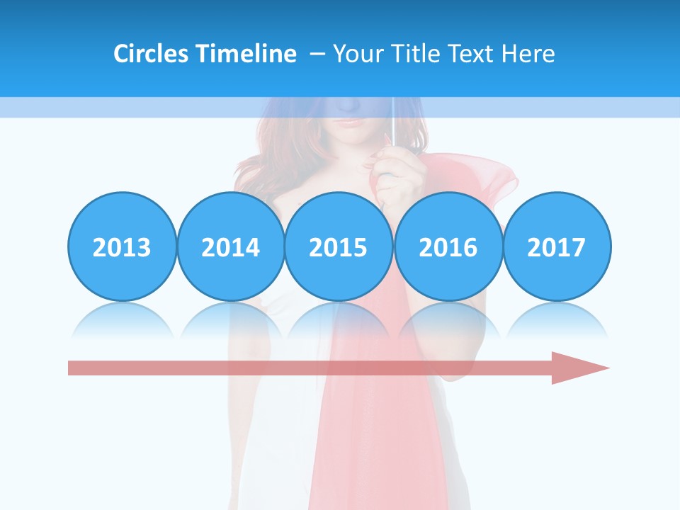 Woman White Young PowerPoint Template