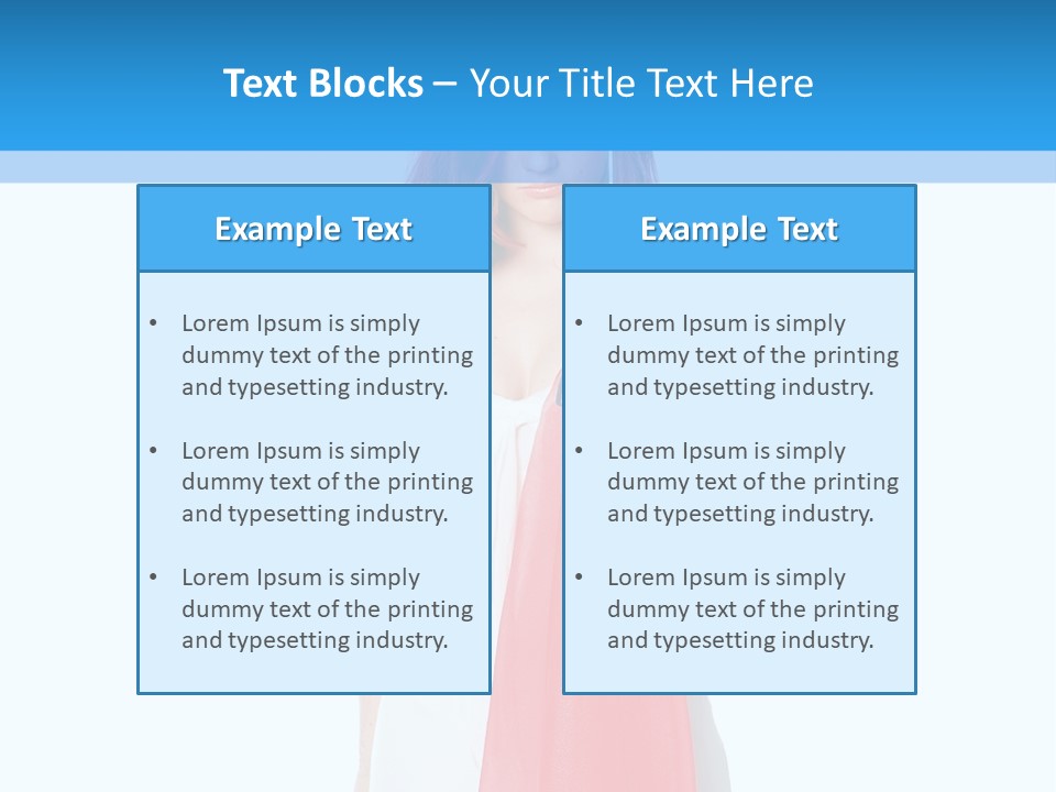 Woman White Young PowerPoint Template