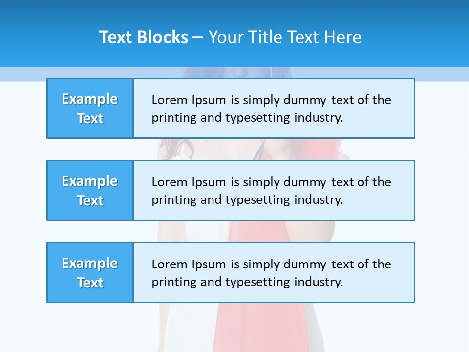 Woman White Young PowerPoint Template
