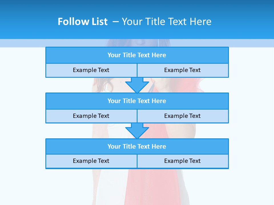 Woman White Young PowerPoint Template