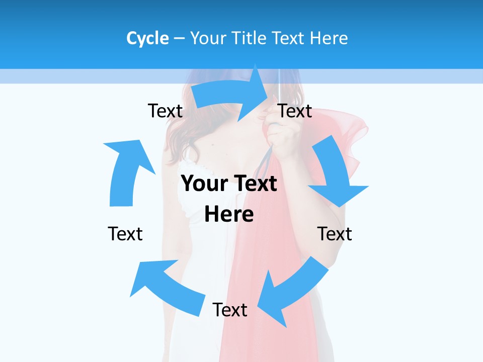 Woman White Young PowerPoint Template