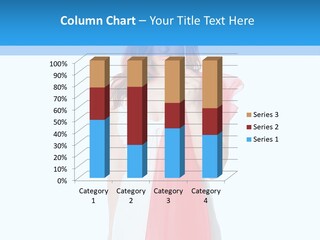 Woman White Young PowerPoint Template