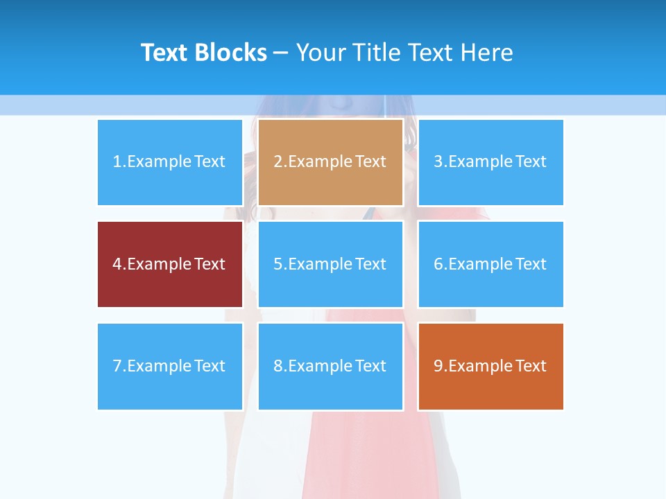 Woman White Young PowerPoint Template